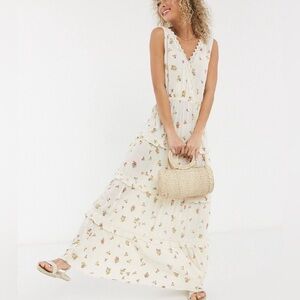 ASOS Floral Tiered Dress